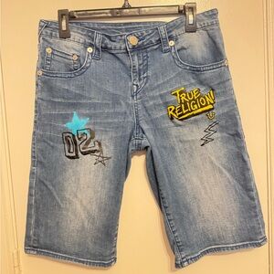 True Religion denim shorts size 16